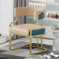 Chaise de salle à manger de luxe moderne pour la maison et l'hôtel, mobilier haut de gamme pour le mahjong, le bureau d'accueil, le maquillage, le canapé et la réception