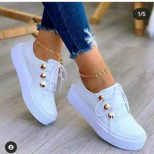 2025 Women's Sneakers Flat <strong>Heels</strong> <strong>Round</strong> <strong>Toe</strong> PU Autumn Summer Thick Bottom Sneaker Running Sports Shoes Fashion Casual Outdoor - Product Image 2