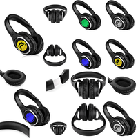 Casques de disco silencieux à 3 canaux RF998A avec 12 heures d'autonomie, casques sans fil pour fête