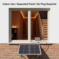 Bande lumineuse LED solaire intérieure/extérieure à panneaux séparés 5M 10M DIY Décoration Maison Intelligente Armoire Escaliers Sans Câblage Zéro Facture d'Électricité