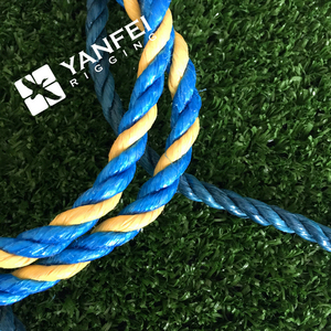 Tali Polipropilena/<span class=keywords><strong>pp</strong></span> tali 3 untai tali Pilin 18mm untuk industri laut - Product Image 1