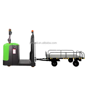 LIEBO Fabricante Suporte Elétrico Automático em Armazém Logística de bagagem do Aeroporto Carga Trator de Reboque 3 Ton Motor Fornecer