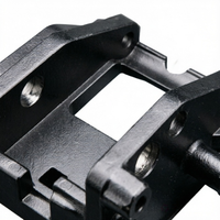 Support de châssis automobile moulé de précision OEM, cadre de montage pour machines agricoles, quincaillerie noire revêtue