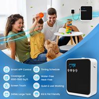 Diffuseur d'huiles essentielles électrique sans eau, aromathérapie, parfum intelligent, écran tactile, compatible français, couverture 1500 pieds carrés, pour hôtel