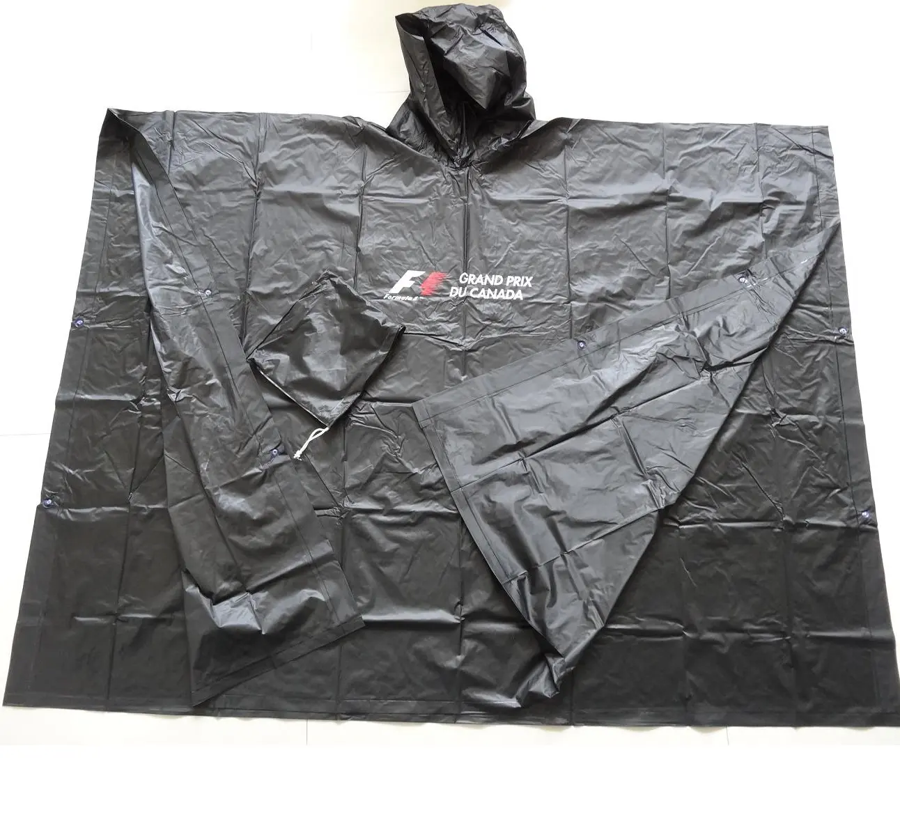Strong heavy duty long PVC material raincoat LOGO customized PVC plastic rain coat regen poncho
