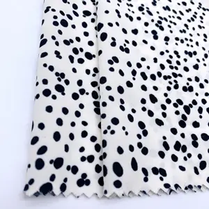 Модный дизайн, тусклая атласная ткань для платья из 100% полиэстера 80D SPH с принтом в горошек