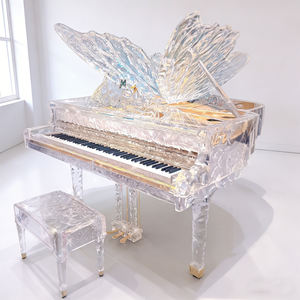 <span class=keywords><strong>Pianoforte</strong></span> di Lusso Personalizzato a 88 Tasti in Acrilico Trasparente con Arte Intagliata per Hotel di Prestigio, Eventi di Alto Livello e Banchetti di Lusso - Product Image 2