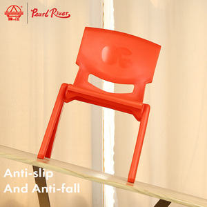 Modern Design Plastic <b>Square</b> Stool Multiple Colors Stackable Solid Back <b>Foam</b> Filled Kids Chair for Home and Bedroom Use - Product Image 3
