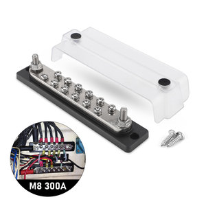 Barra de Cobre de 12 Canales CNSPEED M8 300A DC para Batería Negativa de RV, Yates y Automóviles - Product Image 4