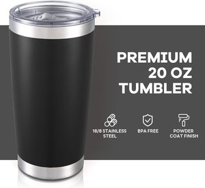 Tasses de voyage isothermes personnalisées en acier inoxydable 20oz 30oz pour café chaud, à double paroi sous vide, pour voiture - Product Image 4