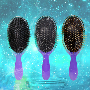 Épingles en métal en poils de sanglier de l'Univers mystérieux Coussin d'air Superbe brosse à cheveux de luxe confortable avec boîte en papier <span class=keywords><strong>ou</strong></span> pochette en tissu - Product Image 6