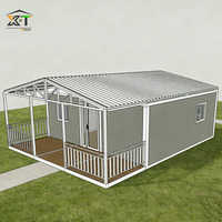 Casa Contenedor Plegable y Expandible Prefabricada, Fabricada en China, Casa Móvil Pequeña con Cocina y Baño