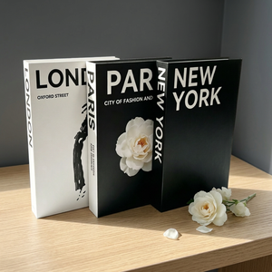 Magnetic Decorative <b>Book</b> <b>Box</b> Fake <b>Book</b> Display Case Paperboard Printed Desk Ornament Home Decoration - Product Image 1