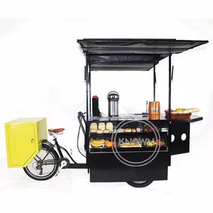 Lanches de bicicleta para uso externo, aplicável para caminhão móvel de bicicleta da rua do oem, lanches modernos