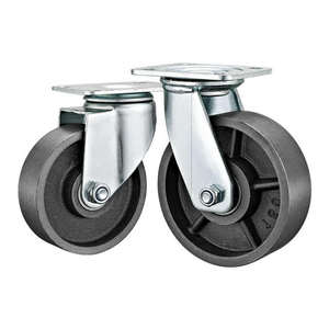 Tisch Stahl Gusseisen Räder Hitze beständige Lenk rollen Rollen Großhandel Mittlere und schwere Last <span class=keywords><strong>Vintage</strong></span> Rollen - Product Image 2