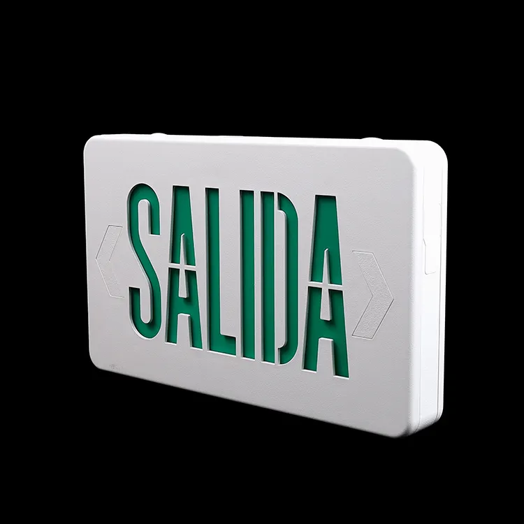 Custom Salida Meaningful Fire Hanging Wall Mount Emergency Emergency Exit Sign For Shopping Mall