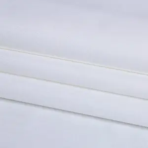 होटल में इस्तेमाल के बिस्तर सेट साटिन 250TC कपड़े 100% कपास सफेद चौड़ाई 110 "कपड़े