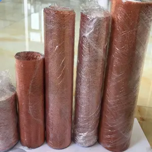 Super Fine 50 Mesh Heat Resistance Tinned Pure Copper Shielding Wire Mesh Screen