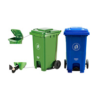Classification Offre Spéciale en option 120L/240L/1100L poubelle en plastique extérieur deux roues poubelle poubelle cuisine poubelle