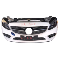 Grosir Kit Hidung Depan Bekas Lengkap untuk Benz C Class W205 LCI Versi Sport, Bumper Depan Dengan Lampu Depan & Radiator