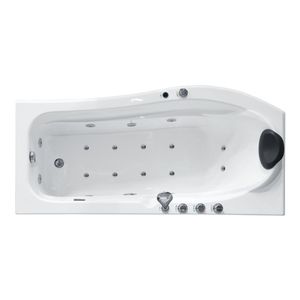 Baignoire Spa Acrylique Rectangulaire <span class=keywords><strong>en</strong></span> Forme de <span class=keywords><strong>Bateau</strong></span> pour Adultes, Hydromassage Écologique, Autoportante avec Vidange, Multicolore, Portable pour Hôtels - Product Image 4