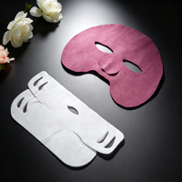 Masque facial en microfibre rouge ODM Meanlove, gelée de glycérine, forme/couleur/taille personnalisées, effet liftant, hydratant, raffermissant