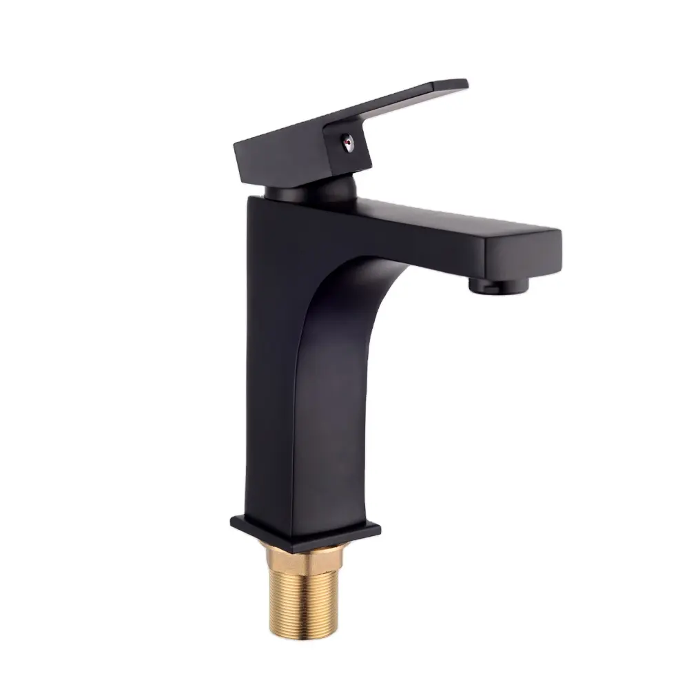 manufacturer unique single modern luxury designed cold water wash sanitary ware basin mixer sink taps black faucets