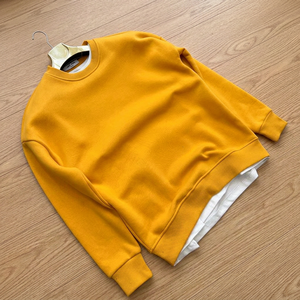 Sweat-shirt à capuche décontracté pour homme, col rond uni, manches longues, anti-plis, anti-rétrécissement, en molleton de coton écologique, délavé à l'acide - Product Image 3