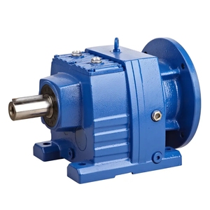 Caja reductora de engranajes helicoidales R RF RX RXF series 17 ~ <span class=keywords><strong>167</strong></span>, con motor de CA de 0.18KW ~ 160KW, brida montada en el pie, eje sólido - Product Image 2