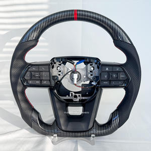 Volante de Fibra de Carbono <span class=keywords><strong>Toyota</strong></span> para Land Cruiser Serie 79 80 100, Prado 120 150, Yaris, Tacoma A90, Supra, 4Runner, Mark X, <span class=keywords><strong>CHR</strong></span> - Product Image 6
