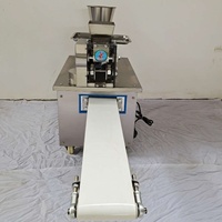 Machine automatique de remplissage de raviolis en acier inoxydable, machine à samosas et empanadas, machine à rouleaux de printemps, avec convoyeur à double alimentation