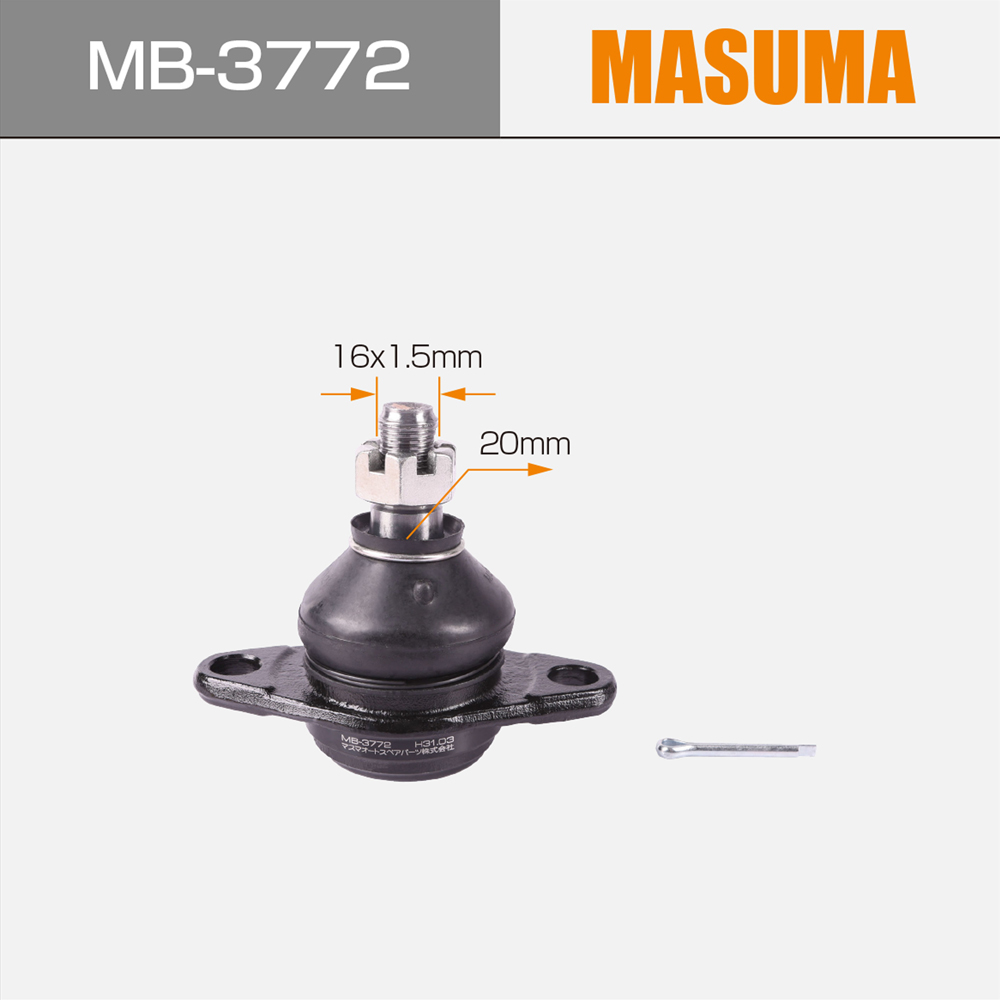 MB-3772 MASUMA Auto Suspension Systems Head Ball Joint 43330