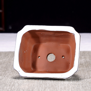 Nueva Maceta Pequeña de Arcilla Morada Esmaltada, Maceta de Cerámica para Suculentas y Plantas Verdes, Diseño Creativo Minimalista - Product Image 6