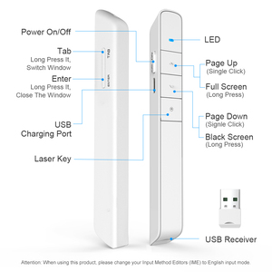 Bút Trình Chiếu USB N75 Bút Trình Chiếu Laser Trình Chiếu Không Dây Điều Khiển Từ Xa - Product Image 2