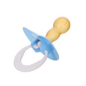 BPA Free <span class=keywords><strong>ciuccio</strong></span> in lattice di grado alimentare con braccialetto anti-goccia testa rotonda comfort <span class=keywords><strong>ciuccio</strong></span> bambino - Product Image 4