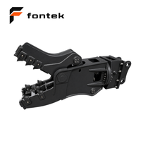 Pulvérisateur hydraulique à mâchoires mobiles robustes pour excavatrice de 18 à 25 tonnes