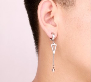 Acier inoxydable indolore <span class=keywords><strong>oreille</strong></span> Clip manchette boucles <span class=keywords><strong>d</strong></span>'oreilles bijoux cadeaux hommes/femmes Punk noir Non Piercing boucles <span class=keywords><strong>d</strong></span>'oreilles pour hommes - Product Image 5