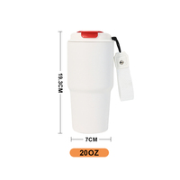 Gobelets personnalisés en acier inoxydable de 20oz et 30oz tasses à café et à eau isolées sous vide avec logo gravé au laser