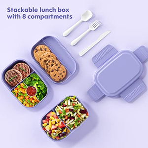 Wholesale Custom Logo <b>Kids</b> Reusable <b>Bento</b> <b>Lunch</b> <b>Box</b> OEM ODM Portable School <b>Lunch</b> Container with Private Label Packaging - Product Image 5