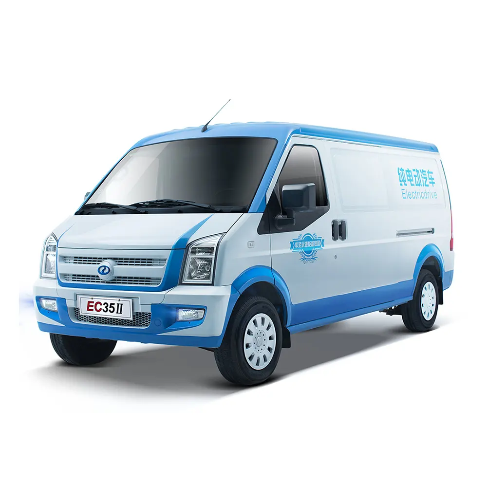DFSK elektrikli minivans 2022 EC35 300 km mil aralığı çalışma van elektrikli sağ el sürücü satılık tüm elektrikli kargo van