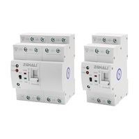 Commutateur de transfert automatique triphasé PC double alimentation 220V 380V sur rail 4P 80A 63A 32A, commutation à niveau de millisecondes en cas de panne de courant