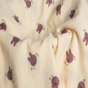<span class=keywords><strong>Tissu</strong></span> en coton pur à bulles, crêpe double couche, résistant à l'abrasion, motif animal, <span class=keywords><strong>tissu</strong></span> lourd pour maternité et nourrisson - Product Image 5