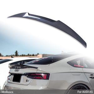 For A5 S5 RS5 B9 4Door Sportback M4 Style Carbon Fiber <b>Rear</b> <b>Spoiler</b> Trunk Wing 2016-2025 - Product Image 1