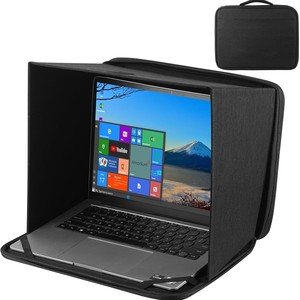 Laptop Sunshade Privacy Cover Foldable Portable Protective Case Black Oxford Cloth Anti Glare For Laptop Use - Product Image 1