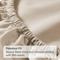 Ensemble de draps pliés en coton biologique 300 fils Cloudland 60s à fibres longues pour la maison et l'hôtellerie