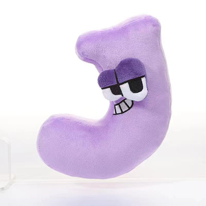 Diversi stili produttore vendite tessuto morbido 26 alfabeto bambini che imparano giocattoli peluche farcito per la prima educazione - Product Image 2