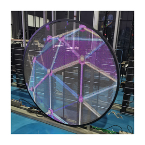 Pantalla LED Transparente Adhesiva P3.91 como Gran Video Wall para Vidrios de Edificios de Centros Comerciales, Pantalla LED Transparente Adhesiva - Product Image 1