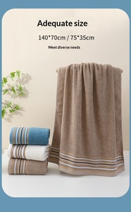 Juego <span class=keywords><strong>de</strong></span> Toallas <span class=keywords><strong>de</strong></span> Baño Absorbentes y Gruesas para Adultos, Uso en Casa, Hotel, Playa, Caja <span class=keywords><strong>de</strong></span> Regalo Personalizable, Jacquard - Product Image 2