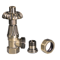 Vanne de radiateur en laiton de 1/2 pouce pour le contrôle de la température de l'eau, OEM