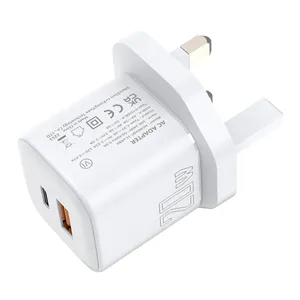 uk 20 w usb c fast 9 volt usb charger usb-c type-c wall charger 18w quick charge qc 3.0 travel wall charger home for i phone 13